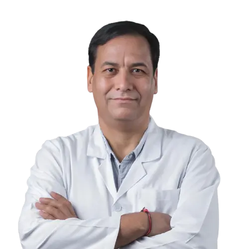 Dr. Satyendra Katewa consulting with a patient