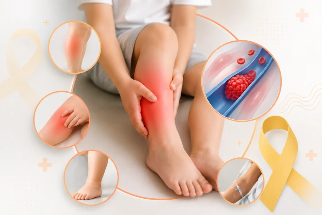 Early Signs of Deep Vein Thrombosis in Children